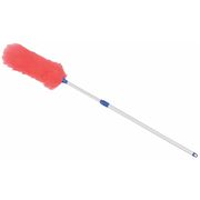 Zoro Select Extendable Duster, 30 in to 45 in L, Lambswool, Washable, White 3105-90