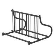 Madrax Bike Rack, 2-Sided, 8-Bike, 48 in., Black QS-GR110-B