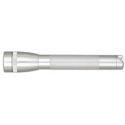 Maglite Silver No Xenon Industrial Handheld Flashlight, Alkaline AA, 14 lm M2A106K