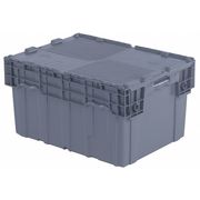 Orbis Gray Attached Lid Container, Plastic FP403 Gray