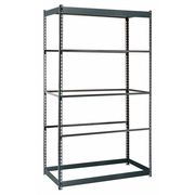 Edsal Boltless Shelving Unit, 18"D x 36"W x 84"H, 5 Shelves, Steel RS1501