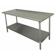 Advance Tabco Flat Top Work Tables, Stainless Steel, 36" W, 35-1/2" Height, 630 lb., Straight GLG-366