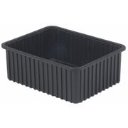 Lewisbins Divider Box, Black, Polyethylene, 22 3/8 in L, 17 7/16 in W, 6 in H DC3060-SXL    BUY 4S