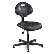 Bevco Polyurethane Desk Chair, 15" to 20", No Arms, Black 7000-BLK