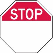 Lyle Stop Sign, 12" W, 12" H, English, Recycled Aluminum, Red, White ST-100-12HA