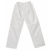 Zoro Select Disposable Pants , Xl , White , Microporous Fabric , Elastic Waist PANT-KG-XL