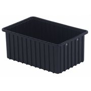 Lewisbins Divider Box, Black, Polyethylene, 16 1/2 in L, 11 in W, 7 in H DC2070 XL