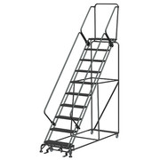 Ballymore 133 in H Steel Rolling Ladder, 10 Steps, 450 lb Load Capacity SW1032P