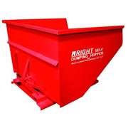 Zoro Select Self Dumping Hopper, 6000 lb., Red 20077 RED