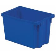 Lewisbins 70 lb Hang & Stack Storage Bin, Plastic, 18 3/4 in W, 10 1/2 in H, Red, 26 1/8 in L SN2618-10 RED