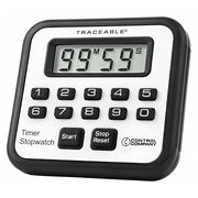 Traceable Count-Up/Down Timer, Black 8002