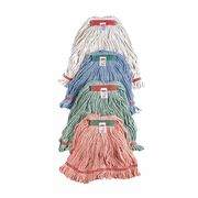 Rubbermaid Commercial 1in String Wet Mop, 16oz Dry Wt, Slide Connection, Loop-End, Green, Cotton/Synthetic, FGD21206GR00 FGD21206GR00