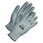 Bdg Seamless Knit HPPE Cut Resistant Grey Polyurethane Palm, Size S (7) 99-1-9780-7