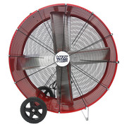 Maxx Air Barrel Fan, Air Mover, Air Circulator 36 in. Non-Oscillating, 120 V, 7,300 / 10,200 CFM BF36BD RED
