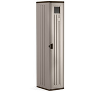 Plastic Storage Cabinet 36x22x72 - Light Gray