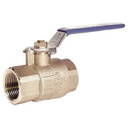 Milwaukee Valve 1/2" FNPT Brass Ball Valve Inline BA-475BMS 1/2