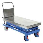 Vestil Hydraulic Scissor Cart, 1500 lb. Cap, 47-1/2"W, 24"L CART-1500-D-TS