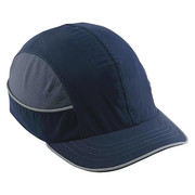Skullerz By Ergodyne Bump Cap, Short Brim Baseball, ABS, Hook-and-Loop Suspension, Navy, Fits Hat Size One Size Fits Most 8950