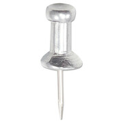 Gem Push Pins, 3/8", Aluminum, PK100 CPAL3