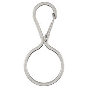 Nite Ize Carabiner Key Clip, 1 5/32 in Ring Size, Silver KIC-11-R3