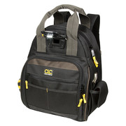 Clc Work Gear Backpack, Tool Backpack, Black, Polyester, 17 Pockets L255