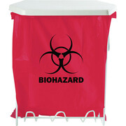 Bowman Dispensers Biohazard Bag Holder, 3 gal., White MW-003