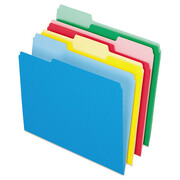 Pendaflex File Folders 8-1/2" x 11", 1/3-Cut Tab, Assorted Colors, Pk24 PFX82300