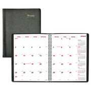 Brownline Monthly Planner, 11"x8-1/2", Black CB1262.BLK