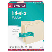 Smead Interior File Folder, Manila, PK100 10230
