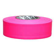 Zoro Select Taffeta Flagging Tape, Pink Glo, 150 ft TFPG-200