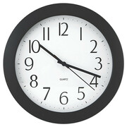 Universal One Whisper Quiet Clock, 12", Black UNVTC6008BS