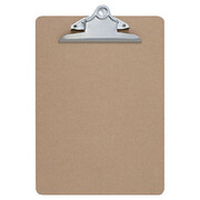 Universal 8-1/2" x 11" Clipboard, Hardboard, Brown, 8-1/2x11" UNV40304