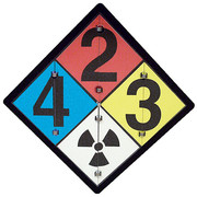 Accuform NFPA Sign, 15 1/2 in Height, 15 1/2 in Width, Diamond ZPF125