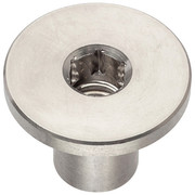 ZORO SELECT Binding Barrel, 1/4"-20, 1/2 in Brl Lg, 3/8 in Brl Dia, 316 Stainless Steel Plain Z1518