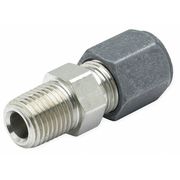 Parker 1/4" Compression x MNPT SS Male Connector 4-4 FBU-SS