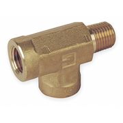 Parker Brass Pipe Fitting, FNPT x MNPT x FNPT, 1/4" Pipe Size 4-4-4 ST-B