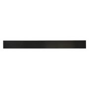 Zoro Select 1/4" Comm. Grade Neoprene Rubber Strip, 2"x36", Black, 60A BULK-RS-N60-867