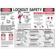 Brady Poster, 18X24, Lockout Safety, English LOSP8