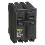 Square D Miniature Circuit Breaker, HOM Series 50A, 2 Pole, 120/240V AC HOM250