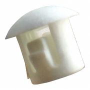 Zoro Select Hole Plug, Hole D 1/4 In, Wh, PK25 1ELU3