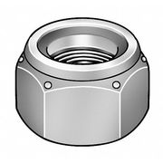 Zoro Select Nylon Insert Lock Nut, 1-1/4"-7, Steel, Grade 2, Zinc Plated, 1-1/8 in Ht NLI21250NE-001P