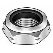 Zoro Select Nylon Insert Lock Nut, 1/2"-13, Steel, Grade 2, Zinc Plated, 5/16 in Ht, 100 PK NLI20500NTE-100P