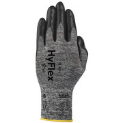 Ansell Foam Nitrile Coated Gloves, Palm Coverage, Black, S, PR 11-801