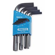 Proto 9 Piece Metric L-Shape Hex Key Set, J4984 J4984