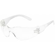 Condor Safety Glasses, Condor V, Scratch-Resistant, Wraparound, Frameless, Clear Temple, Clear Lens 1FYX6