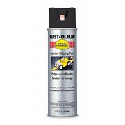 Rust-Oleum Inverted Striping Paint, 20 oz, Black, Solvent -Based 2378838