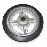 Wesco Wheel, 10x2 1/2 In, Mold On Rubber 150596