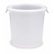 Rubbermaid Commercial Round Storage Container, 4 qt FG572100WHT