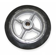 Wesco Wheel, 8x2 In, Mold On Rubber, Wheel Dia.: 8" 150120