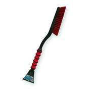 Mallory Snow Brush and Scraper, Foam Comfort Grip, 26 in Handle, Pivoting Head, 9 1/4 in Brush Head W 532